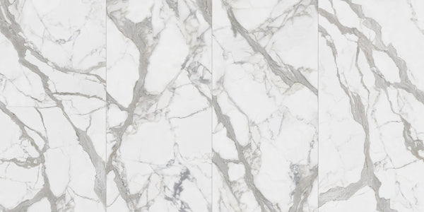 Maestro Bernini Classico Polished Marble Look Porcelain Slab 60x126 12mm Bookmatch B