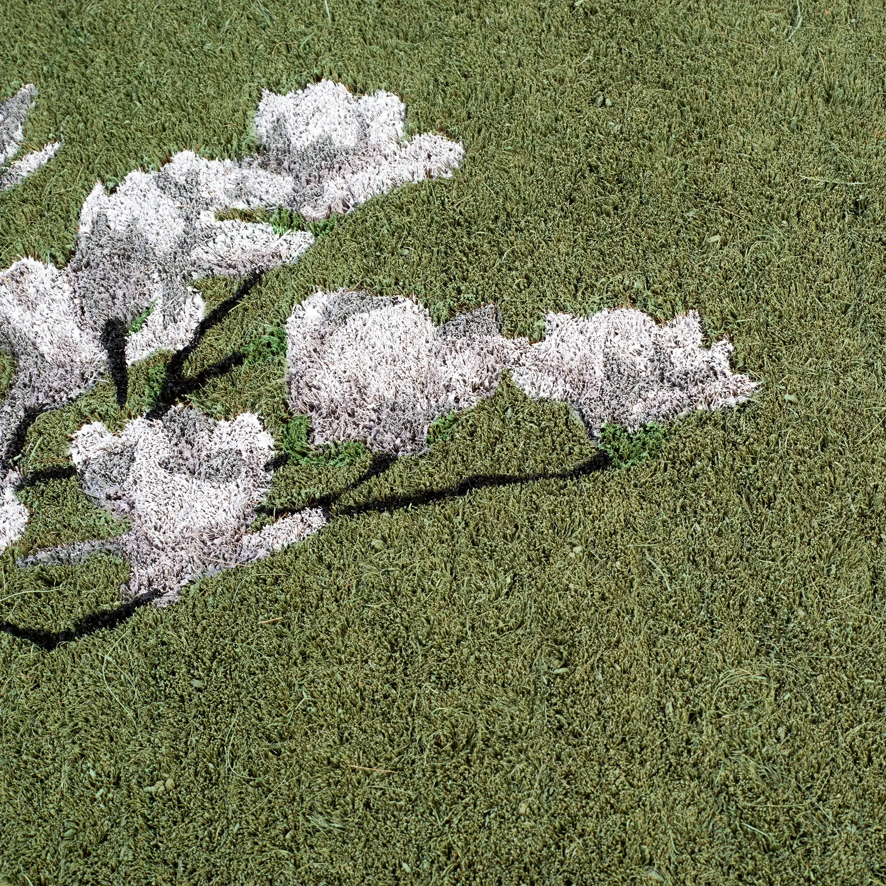 Magnolia Branch - Green Coir Doormat by Fab Habitat