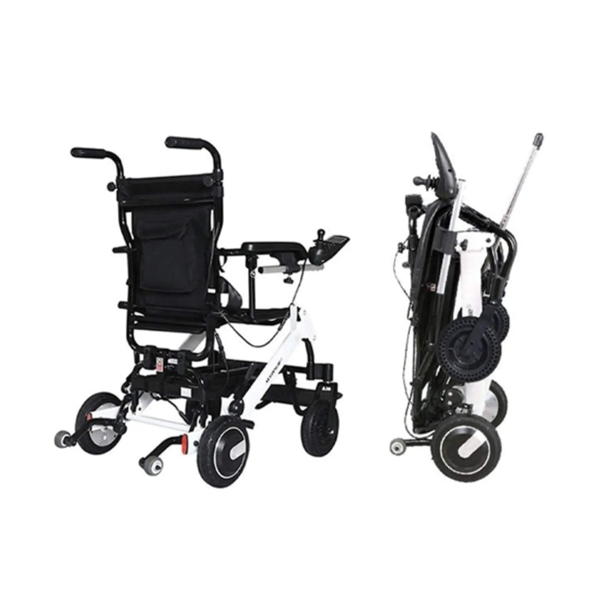 Maidesite 17.5-Inch 500W Wide Seat Lightweight Electric Folding Wheelchair (SAK33689) by SAKSBY WHOLESALE