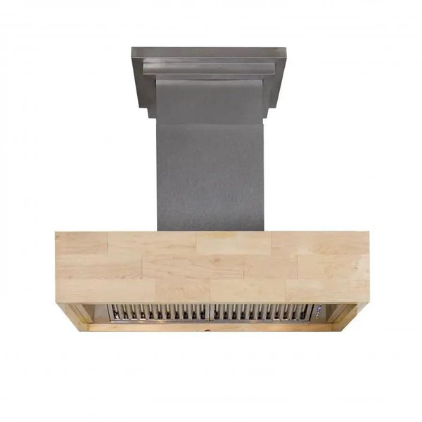 ZLINE 30" Wooden Wall Mount Range Hood, Butcher Block, 681M-30