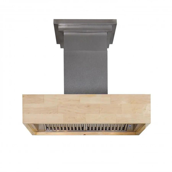 ZLINE 30" Wooden Wall Range Hood, Butcher Block, 681M-RS-30-400