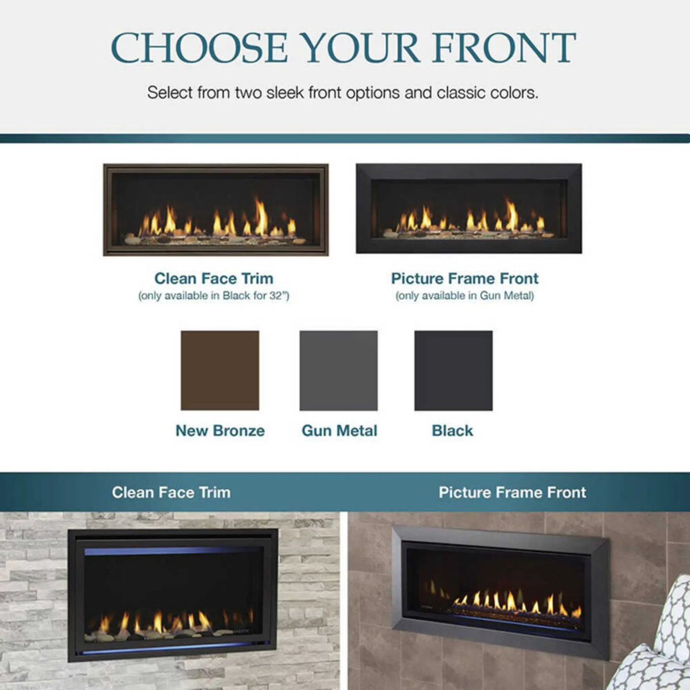 Majestic Jade 42-Inch Direct Vent Fireplace [JADE42IL/IN-B] (SAK15926) by SAKSBY WHOLESALE