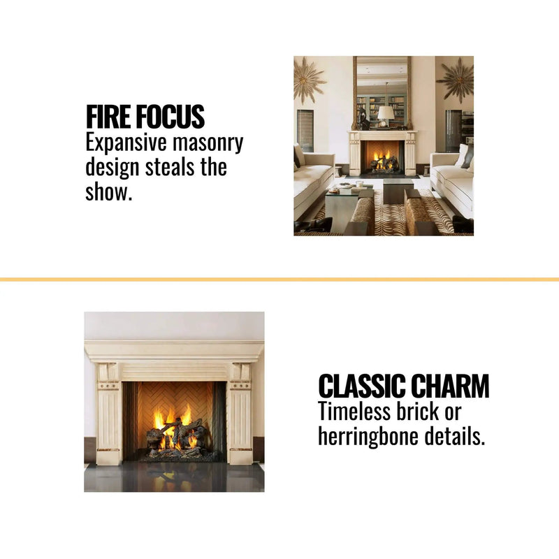 Majestic Ashland 36-Inch Open Wood Burning Fireplace [ASH36] (SAK81529) by SAKSBY WHOLESALE