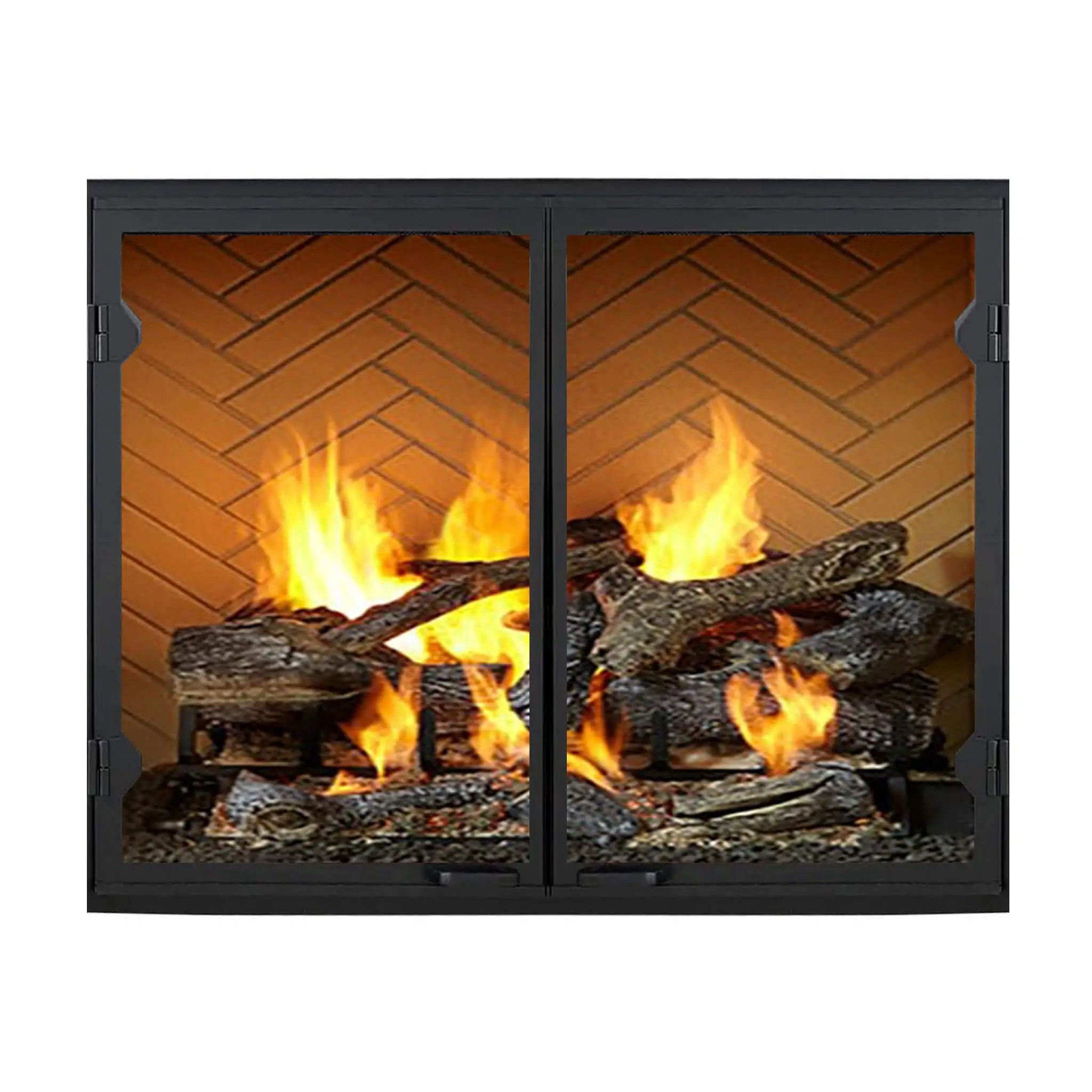 Majestic Biltmore 36-Inch Herringbone Pattern Open Wood-Burning Fireplace [SB60HB] (SAK62147) by SAKSBY WHOLESALE