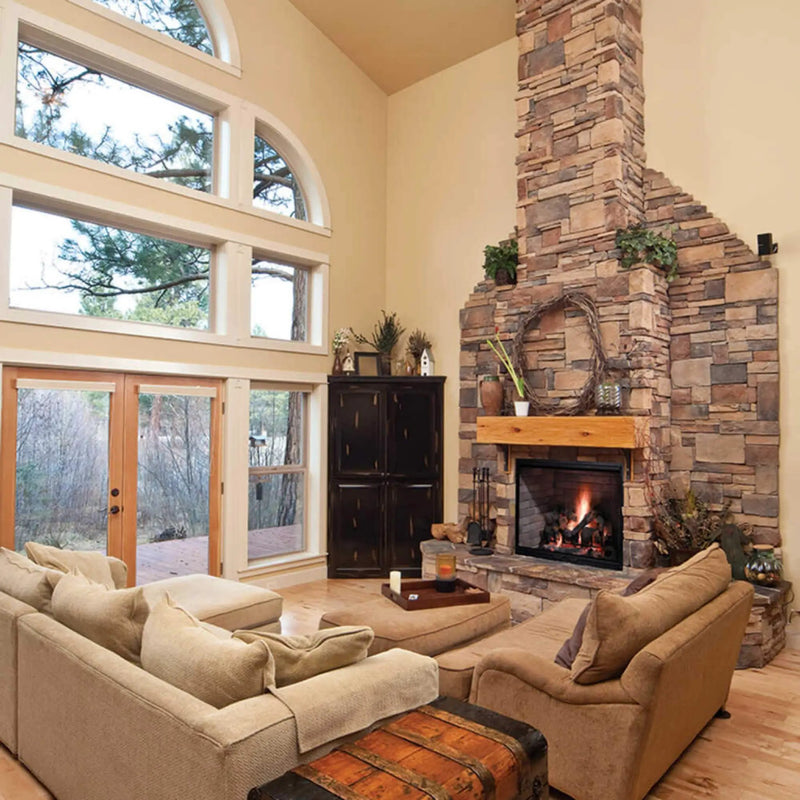 Majestic Biltmore 36-Inch Herringbone Pattern Open Wood-Burning Fireplace [SB60HB] (SAK62147) by SAKSBY WHOLESALE