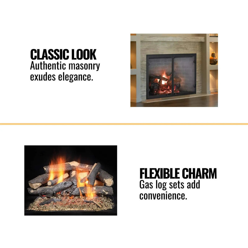 Majestic Biltmore Radiant 42-Inch Open Wood Burning Fireplace [SB80] (SAK82415) by SAKSBY WHOLESALE