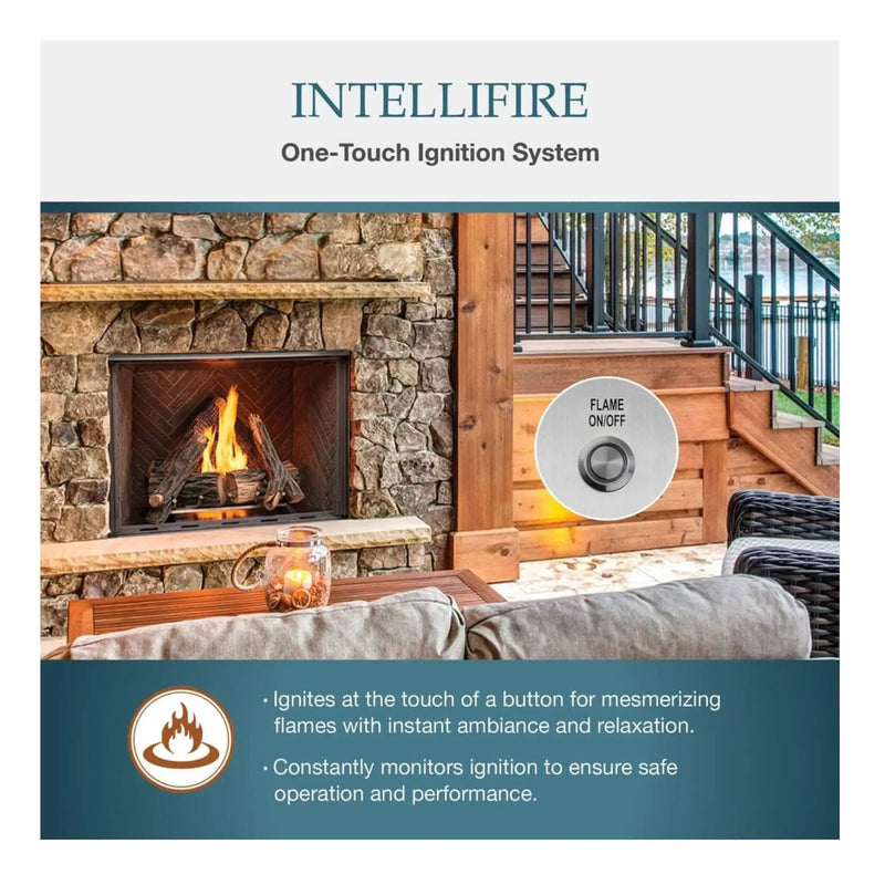 Majestic Courtyard 55K BTU 36-Inch Traditional Outdoor Natural Gas Fireplace (No Refractory) [ODCOUG-36NR] (SAK74218) by SAKSBY WHOLESALE
