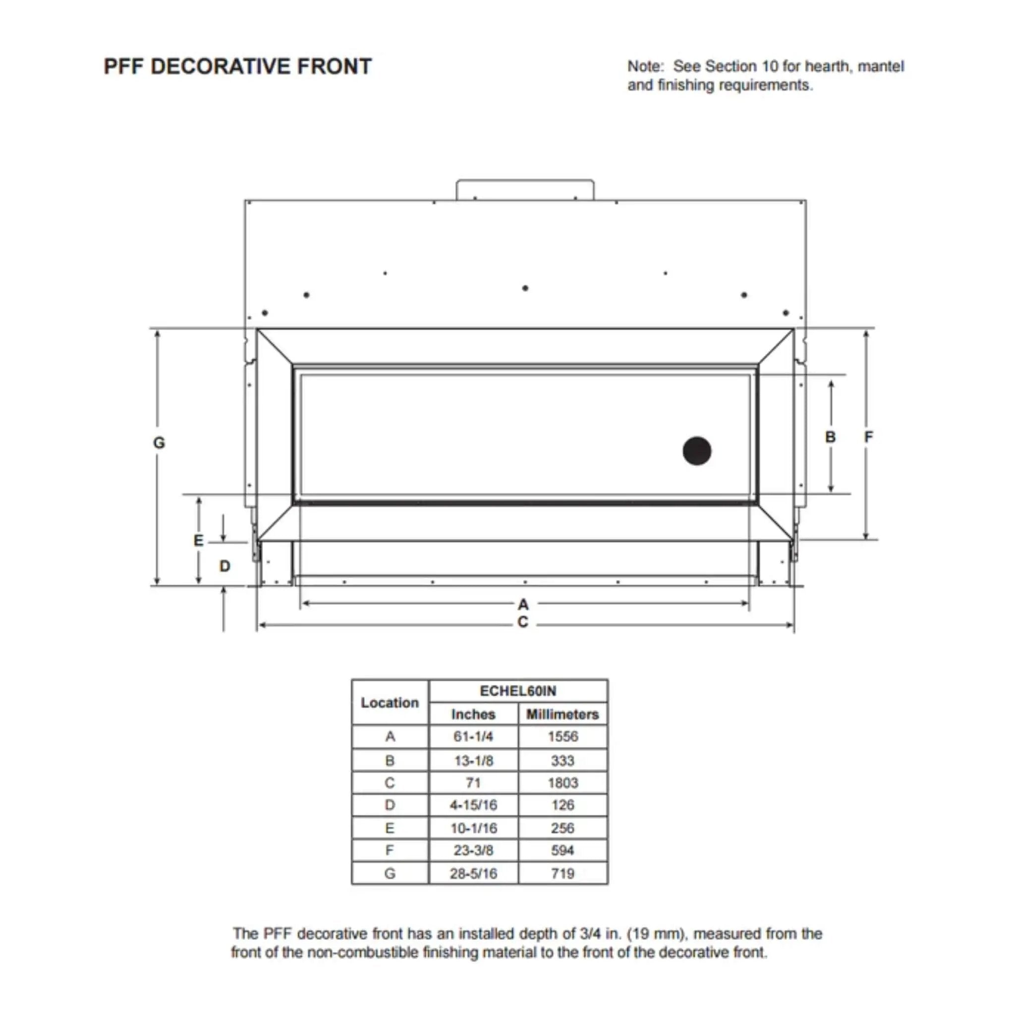 Majestic Echelon II 60-Inch Linear Direct Vent Fireplace [ECHEL60IN-C] (SAK57214) by SAKSBY WHOLESALE