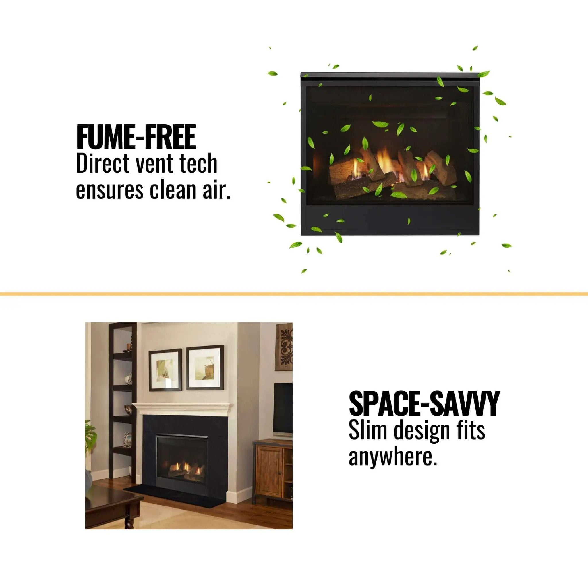 Majestic Mercury 32-Inch Direct Vent Natural Gas Fireplace [MERC32IN] (SAK15031) by SAKSBY WHOLESALE