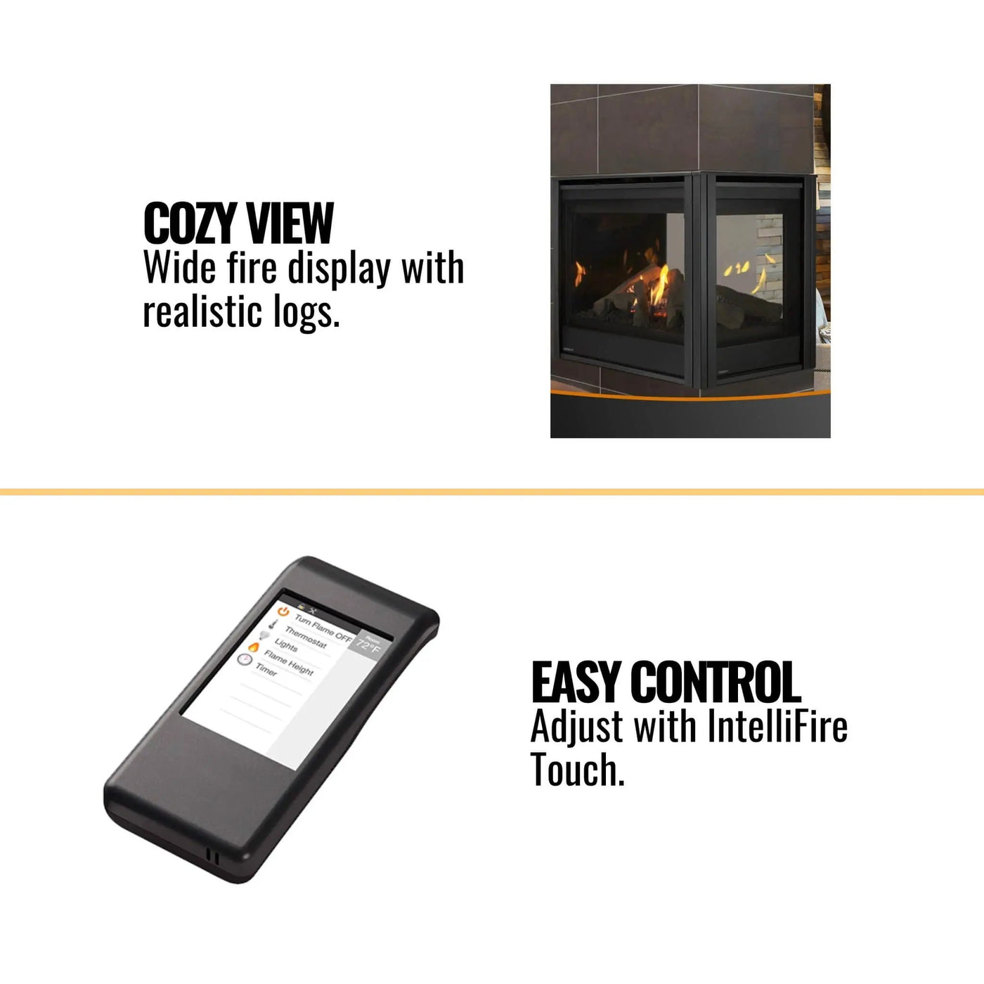 Majestic Meridian 36-Inch Direct Vent Fireplace [MER36N/L] (SAK36135) by SAKSBY WHOLESALE