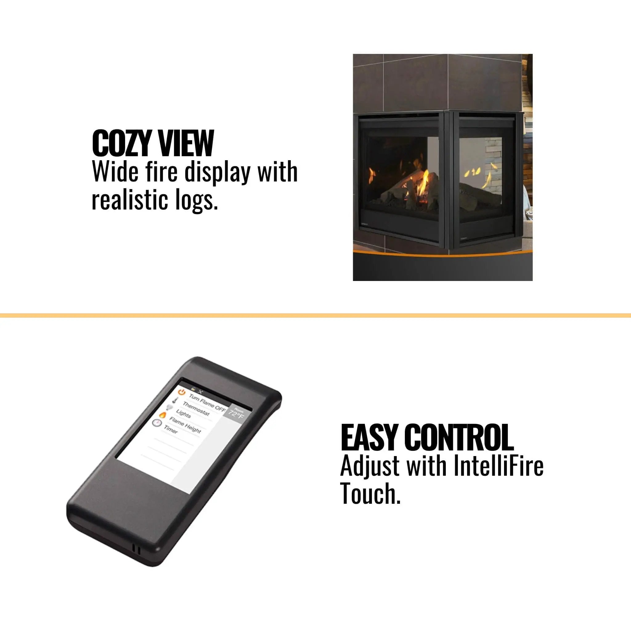 Majestic Meridian 36-Inch Direct Vent Fireplace [MER36N/L] (SAK36135) by SAKSBY WHOLESALE