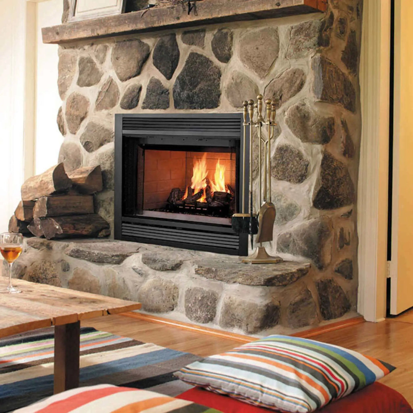 Majestic Sovereign 36-Inch Black Wood Burning Fireplace [SA36R/C] (SAK61347) by SAKSBY WHOLESALE