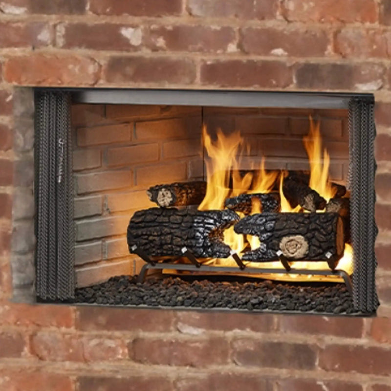 Majestic Villawood 42-Inch Traditional Refractory Outdoor Wood Burning Fireplace [ODVILLA-42T-B] (SAK14358) by SAKSBY WHOLESALE