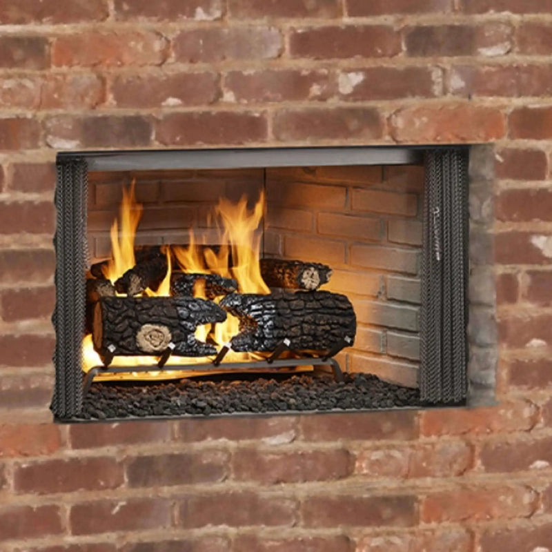 Majestic Villawood 42-Inch Traditional Refractory Outdoor Wood Burning Fireplace [ODVILLA-42T-B] (SAK14358) by SAKSBY WHOLESALE
