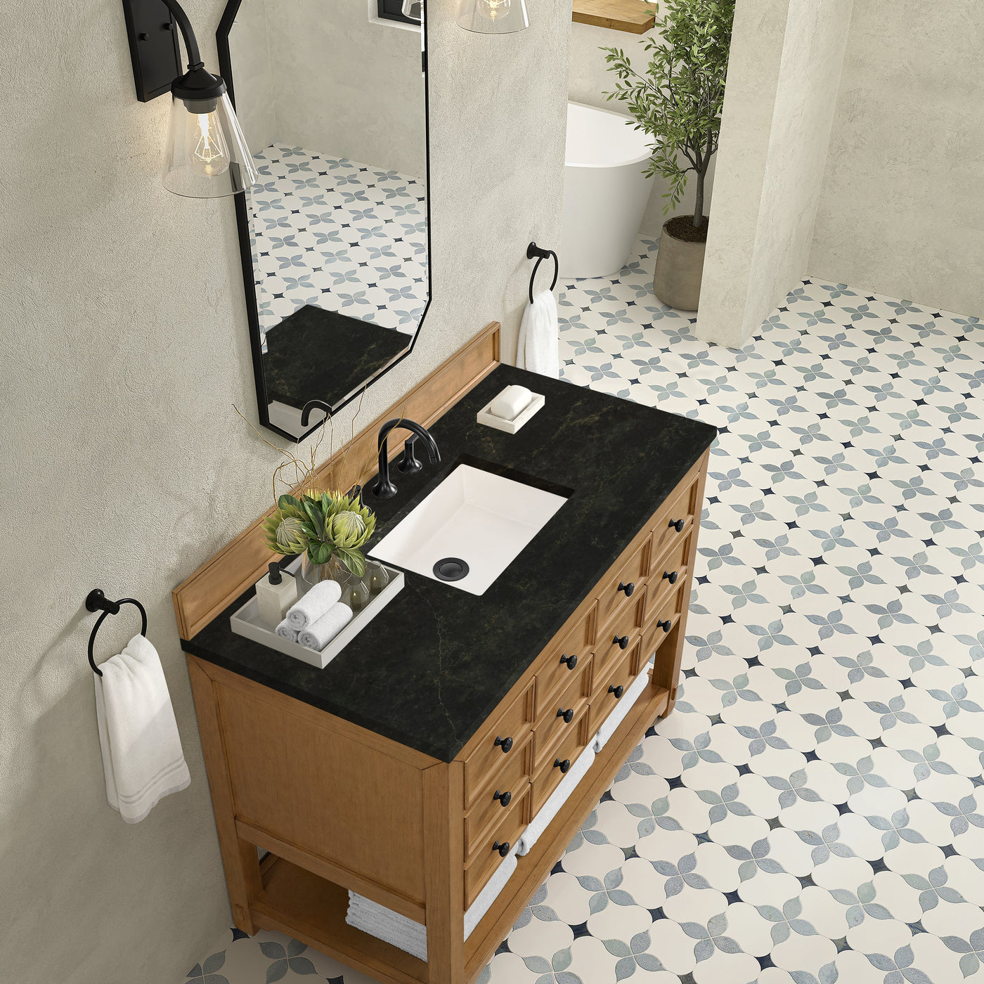 James Martin Malibu 48" Single Bathroom Vanity, Amber Birch by James Martin