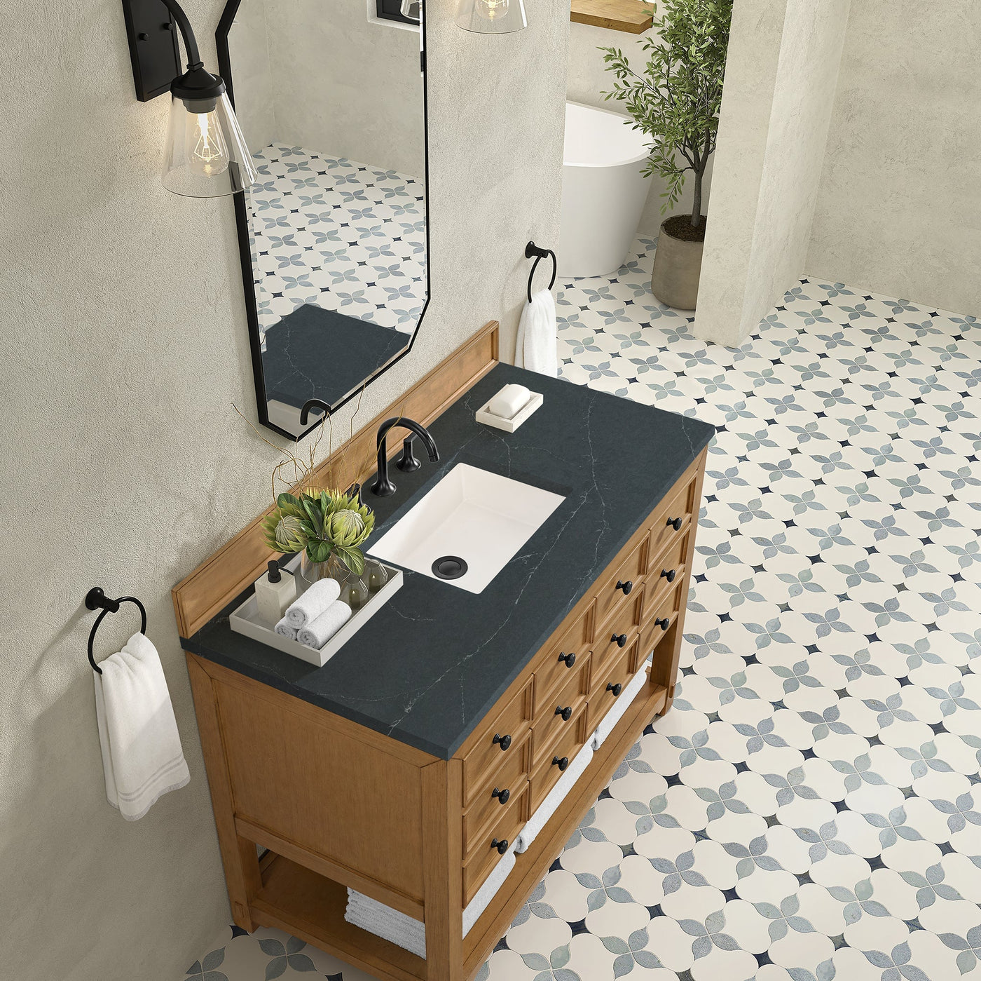 James Martin Malibu 48" Single Bathroom Vanity, Amber Birch by James Martin