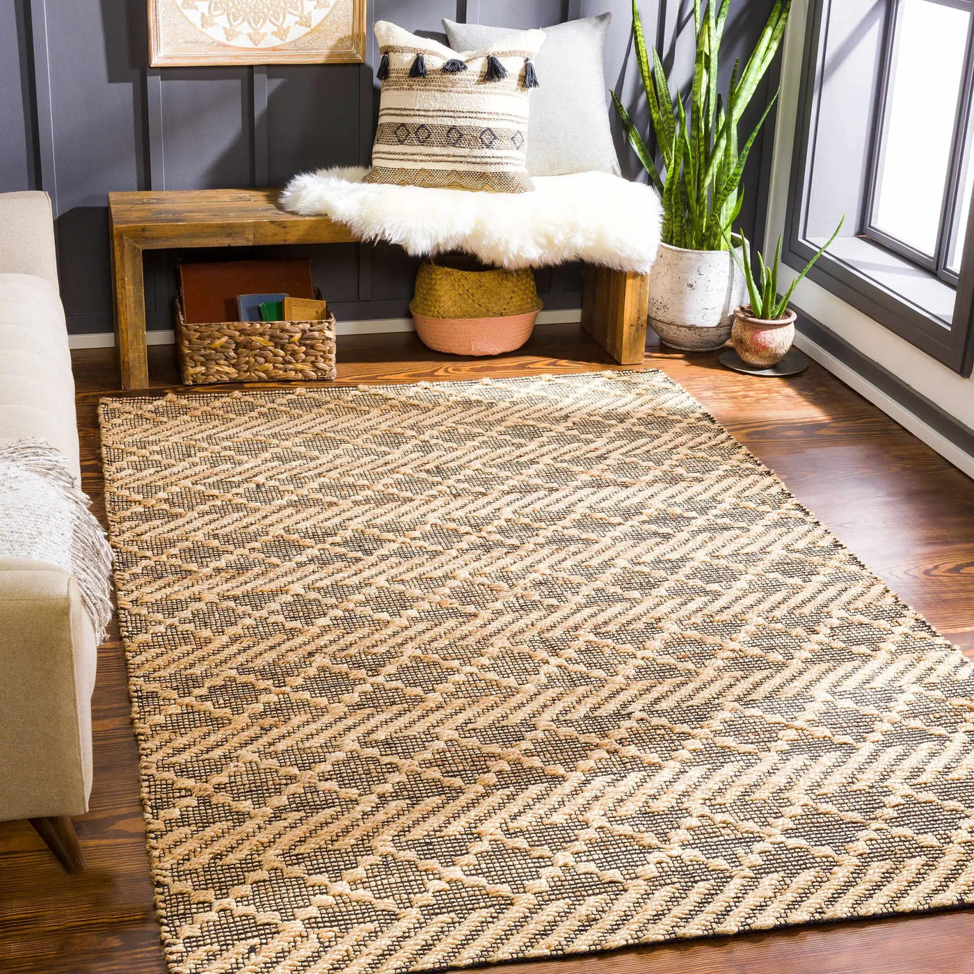 Malidong Jute Carpet - Clearance by Boutique Rugs