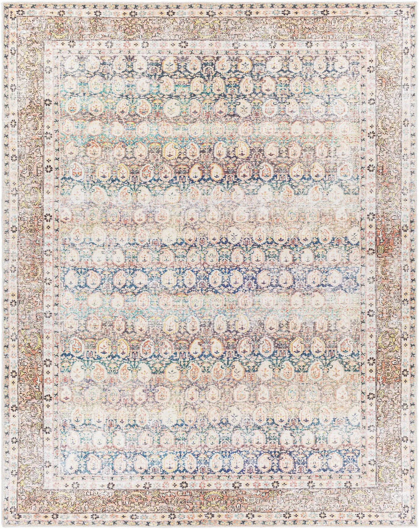 Maligaya Distressed Washable Rug - Clearance by Boutique Rugs