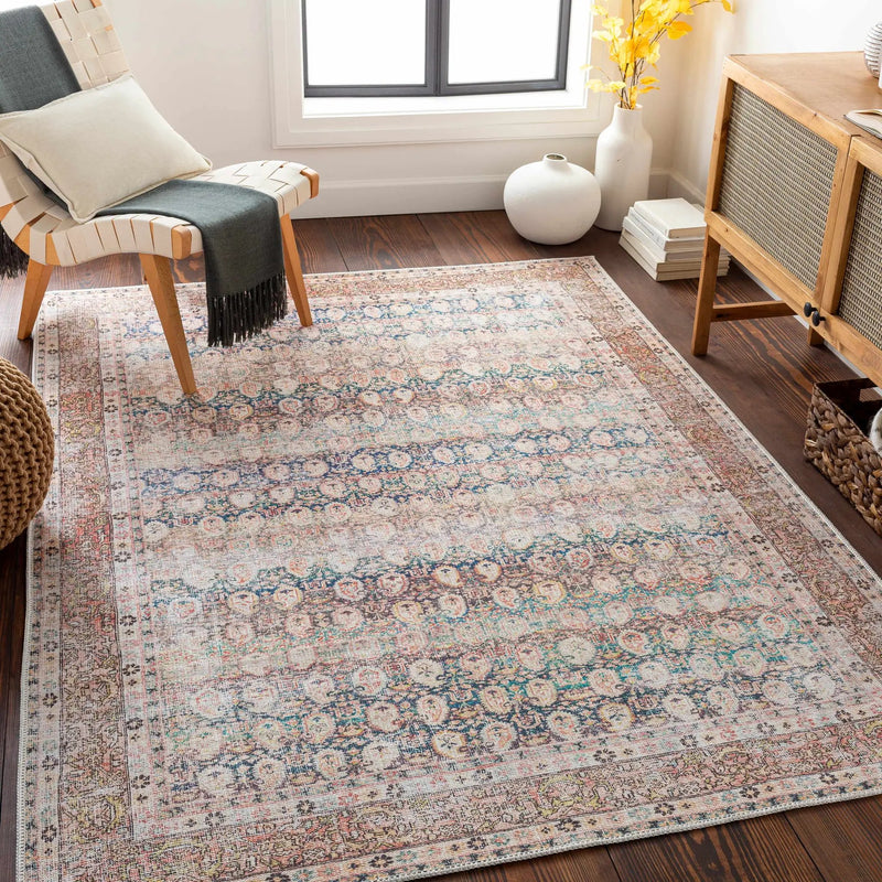 Maligaya Distressed Washable Rug - Clearance by Boutique Rugs