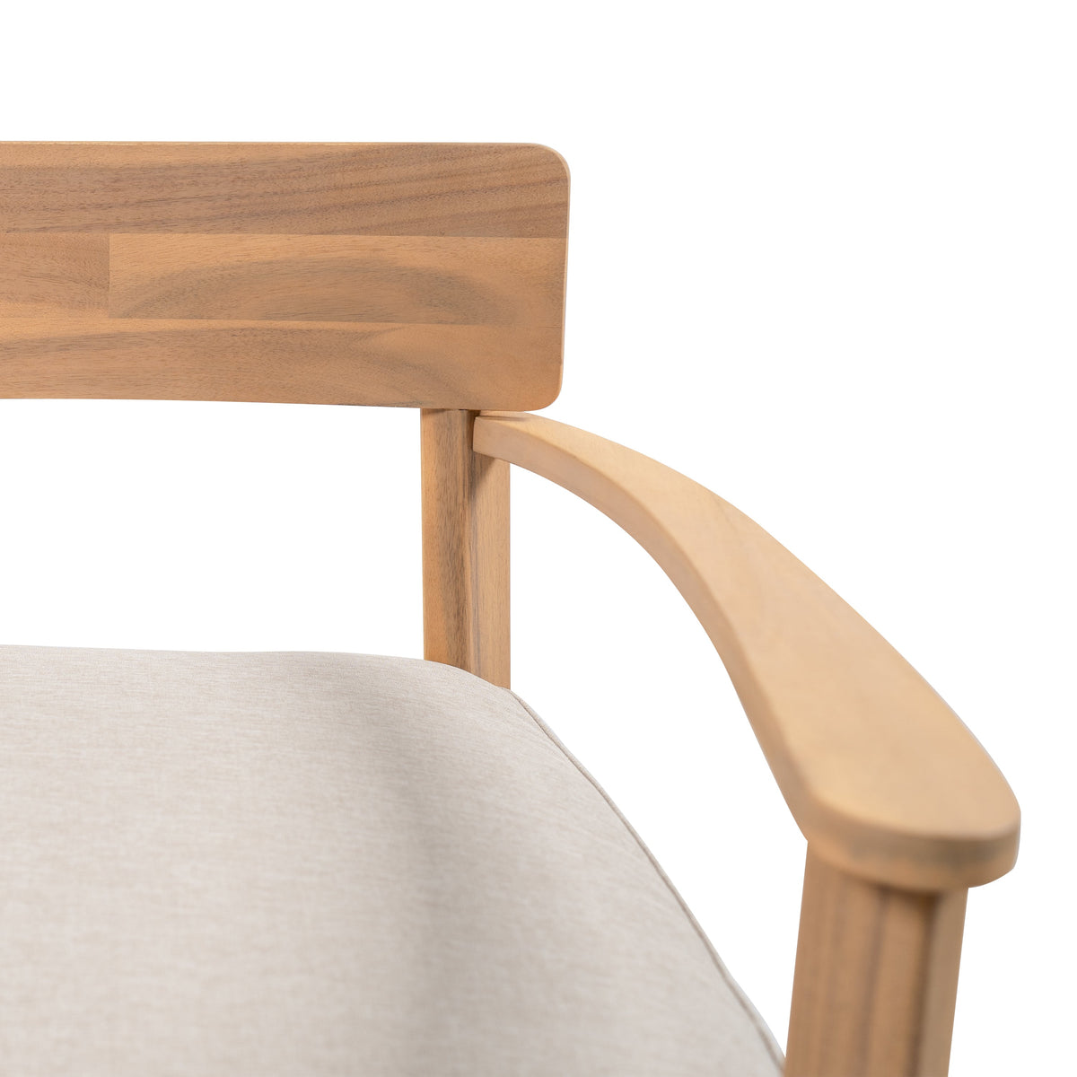 Mallorca Acacia Wood Club Chair with Seat Cushion - Outdoor, photo 14 of 25