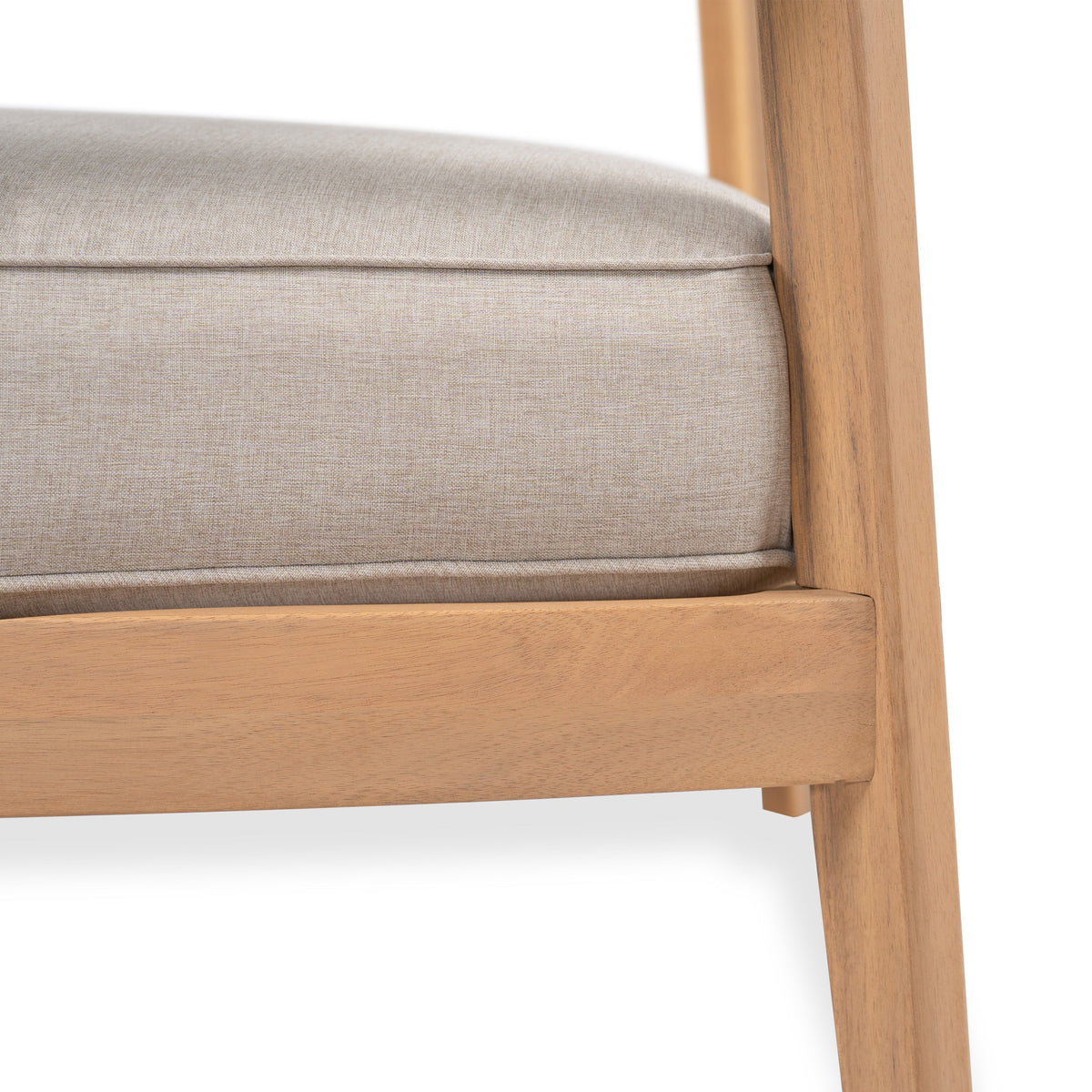 Mallorca Acacia Wood Club Chair with Seat Cushion - Outdoor, photo 17 of 25