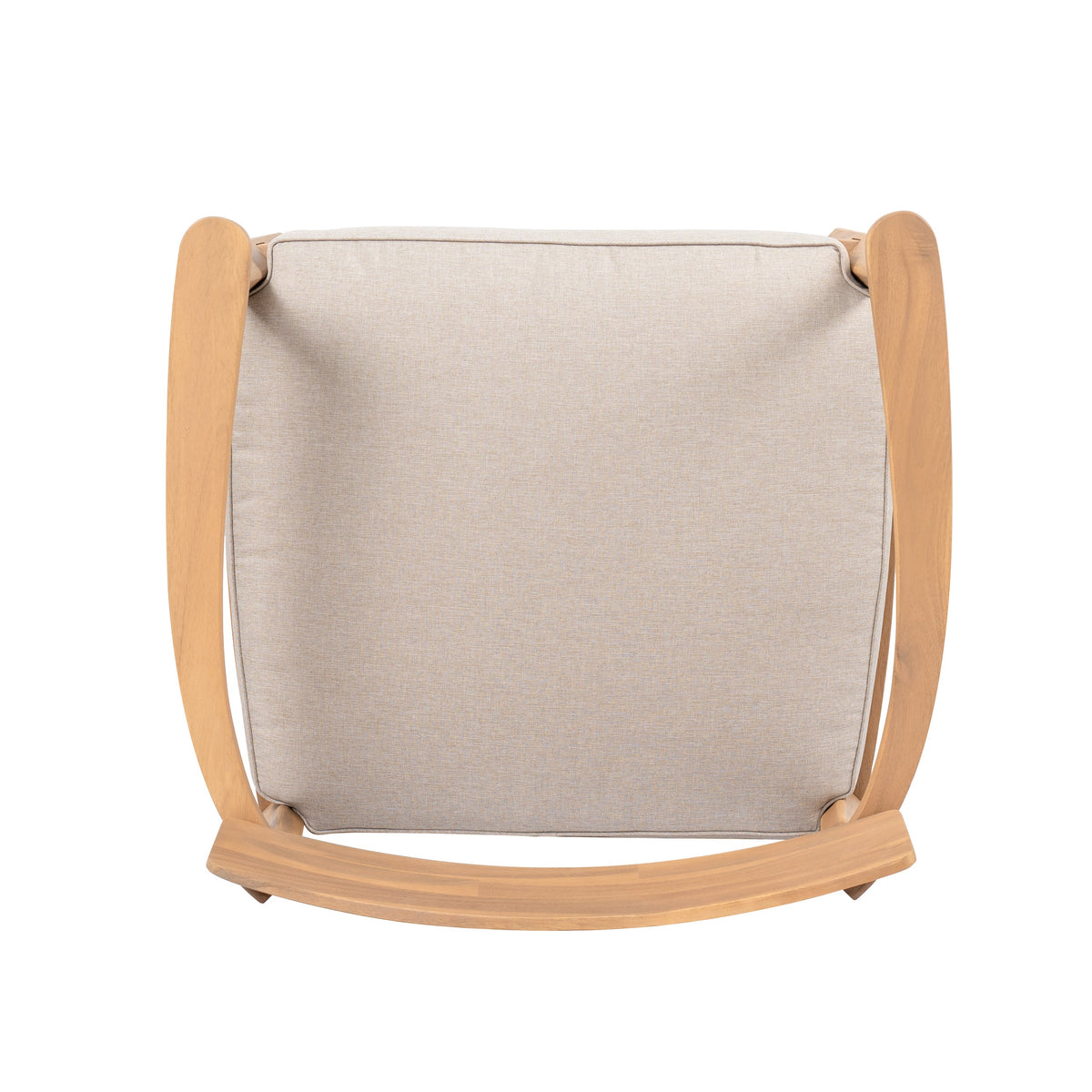 Mallorca Acacia Wood Club Chair with Seat Cushion - Outdoor, photo 7 of 25