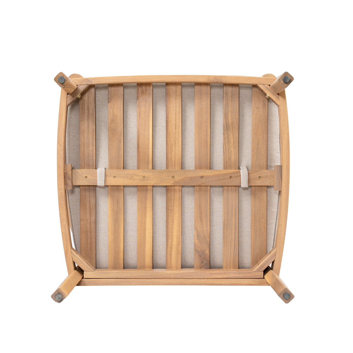 Mallorca Acacia Wood Club Chair with Seat Cushion - Outdoor, photo 8 of 25