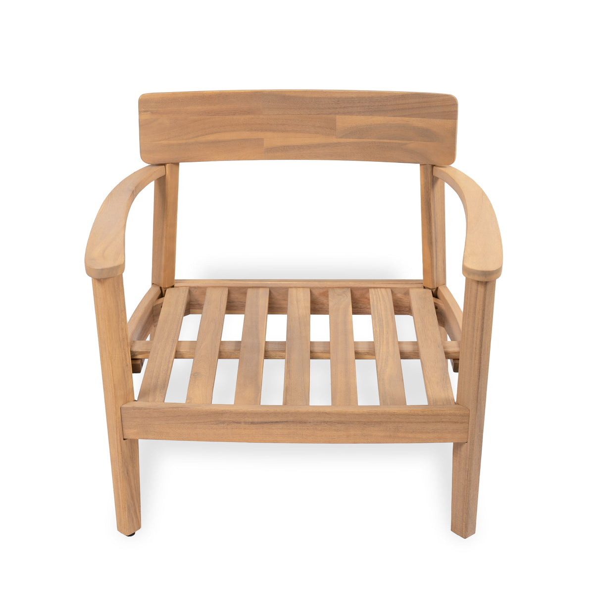 Mallorca Acacia Wood Club Chair with Seat Cushion - Outdoor, photo 9 of 25
