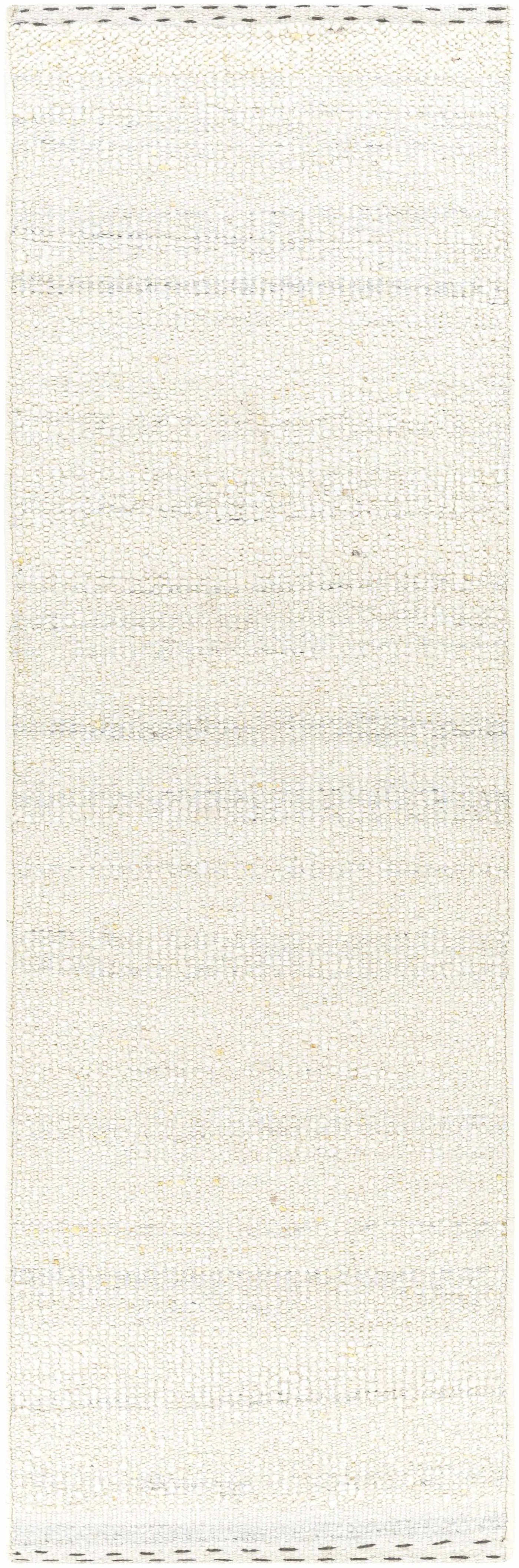 Yaniklar Cream Flat Woven Wool Rug by Boutique Rugs