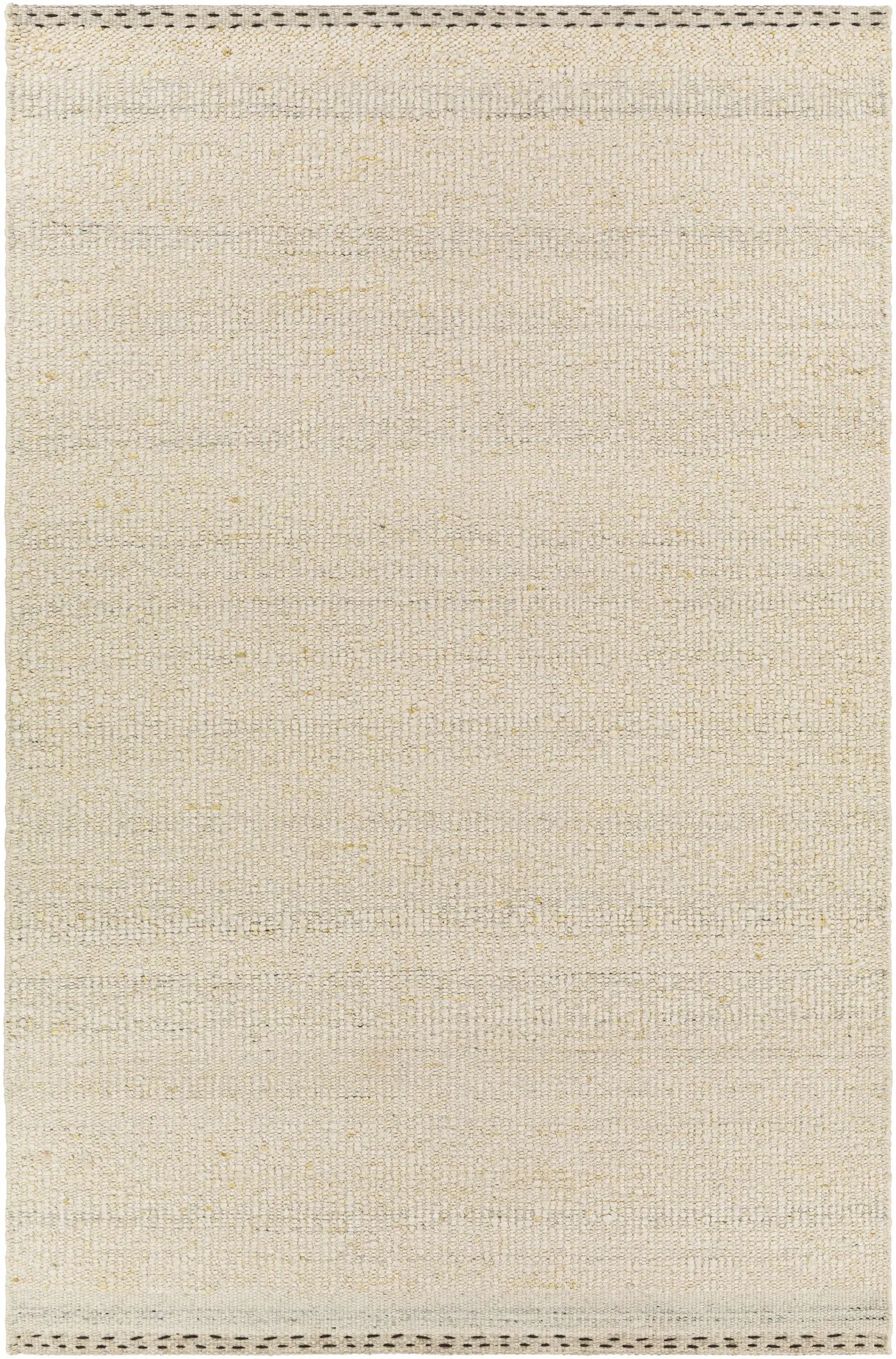 Yaniklar Cream Flat Woven Wool Rug by Boutique Rugs