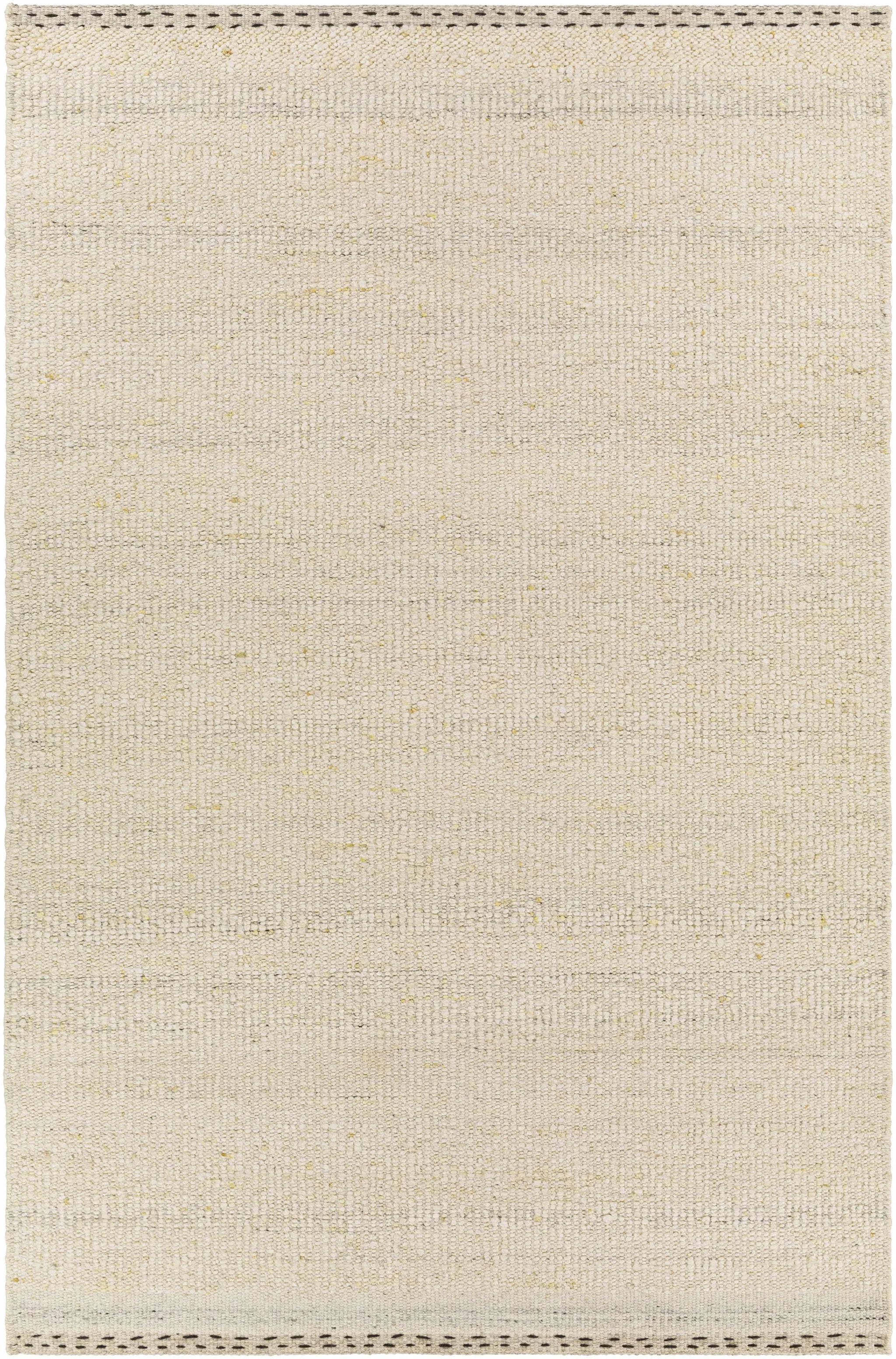 Yaniklar Cream Flat Woven Wool Rug by Boutique Rugs