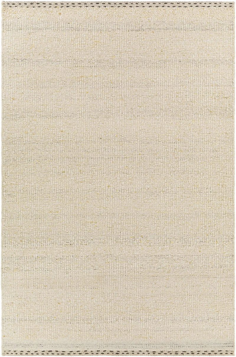 Yaniklar Cream Flat Woven Wool Rug by Boutique Rugs