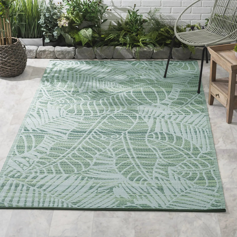 Manila - Green Outdoor Rug for Patio FINAL SALE