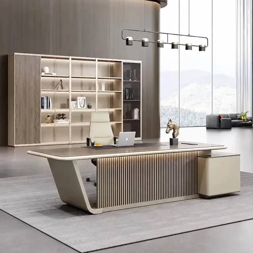 Mantell · Modern L-Shaped Executive Desk, photo 6 of 11