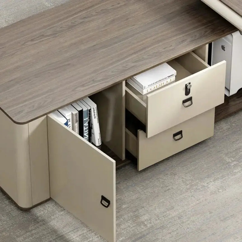 Mantell · Modern L-Shaped Executive Desk by Arc Grove