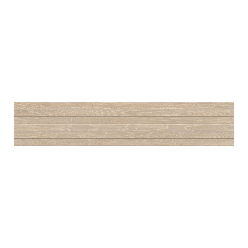 Areia Matte Groove Wood Look Porcelain Mosaics 8x40 Porcelain Matte 8x48 Mosaics