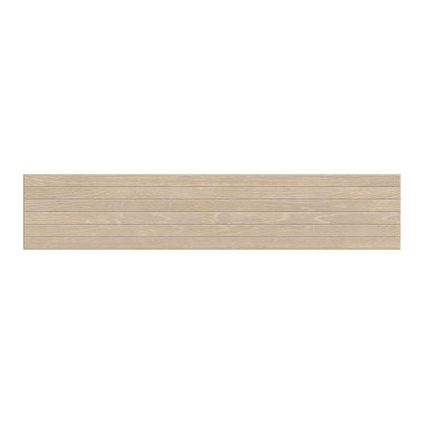 Areia Matte Groove Wood Look Porcelain Mosaics 8x40