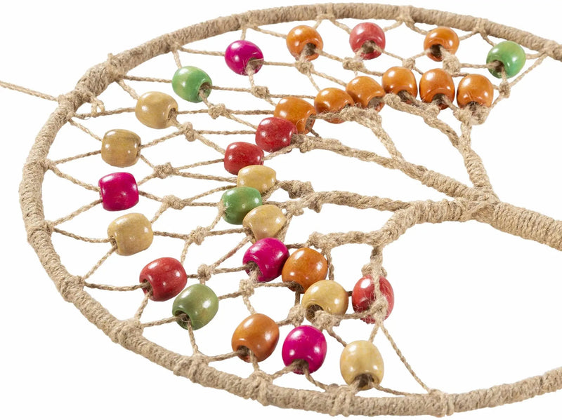 Mapua Colorful Beaded Macrame Wall Hanging Decor - Clearance by Boutique Rugs