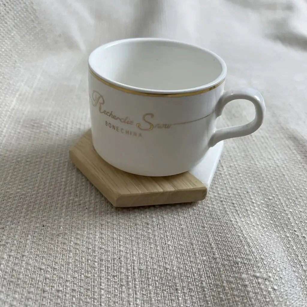 Marble Wood Coasters - Hexagon Tabletop Protectors by House Of Avana