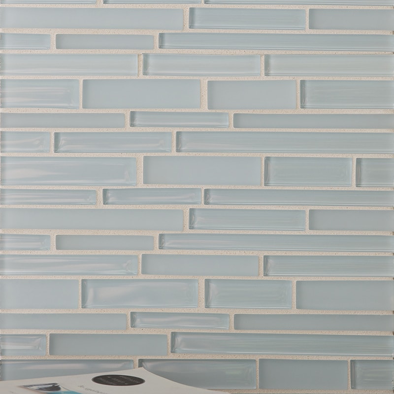 Marea Gloss/Matte Interlocking Slides Glass Mosaics 12x12 Glass Gloss/Matte 12x12 Mosaics — 2