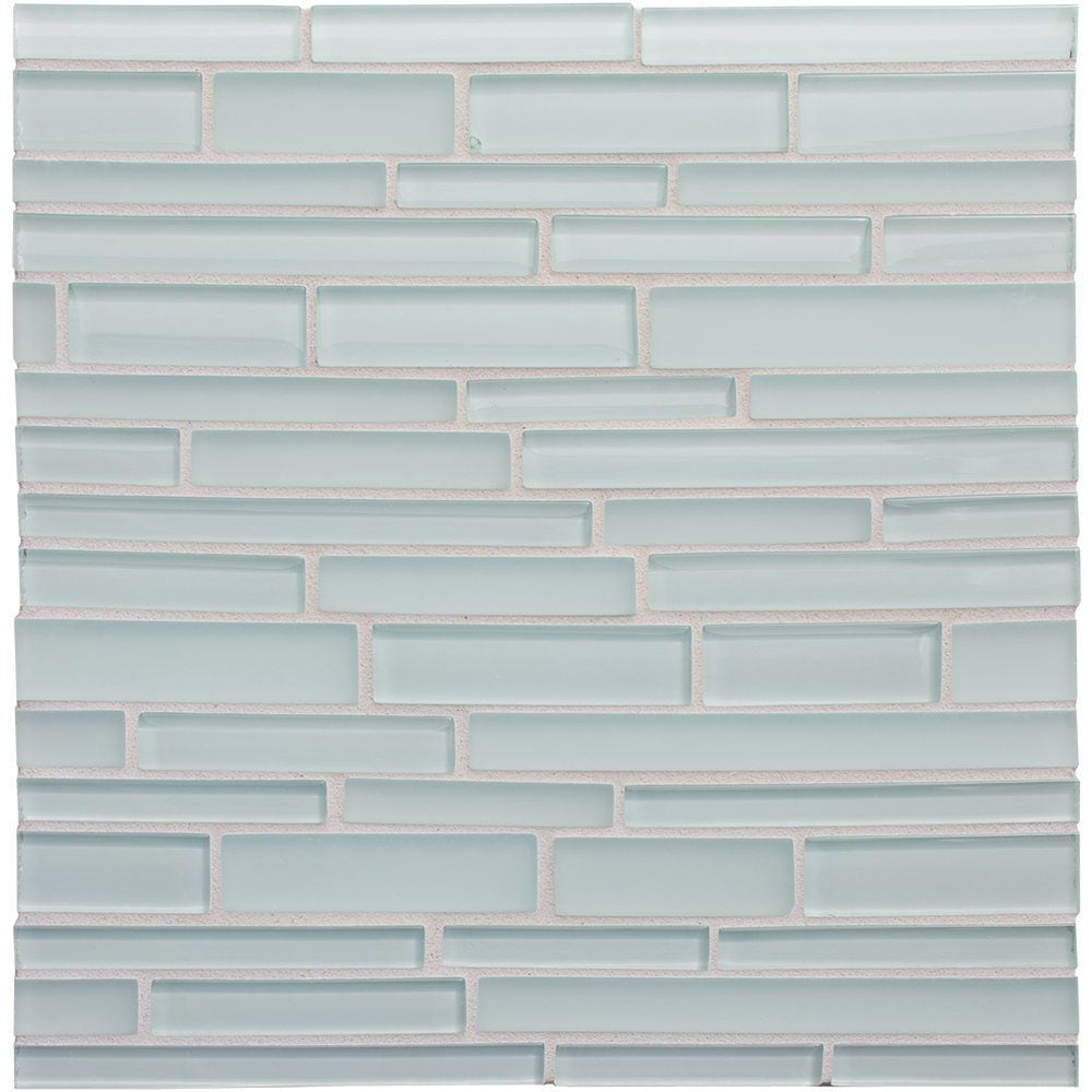 Marea Gloss/Matte Interlocking Slides Glass Mosaics 12x12 Glass Gloss/Matte 12x12 Mosaics