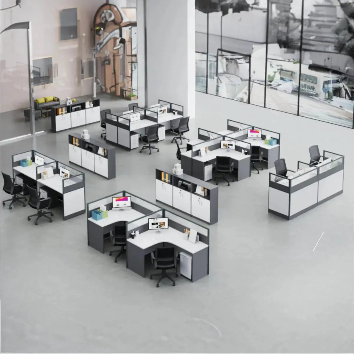 Lintra · Straight Workstation Cubicle by Arc Grove