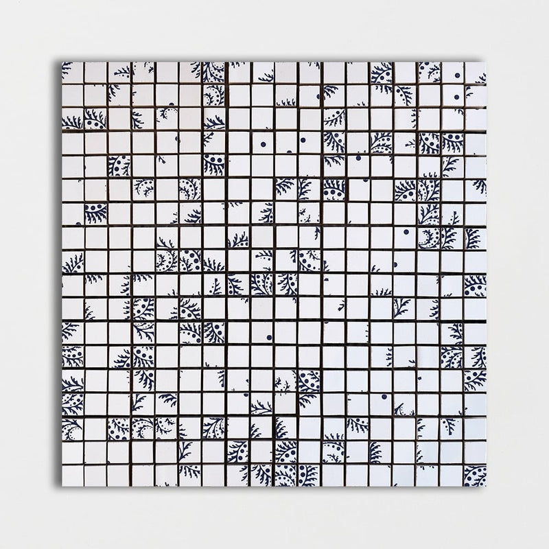 Marine Glossy Werde Haben Colore Look Ceramic Mosaics 11 1/2x11 1/2 Ceramic Glossy 12x12 Mosaics