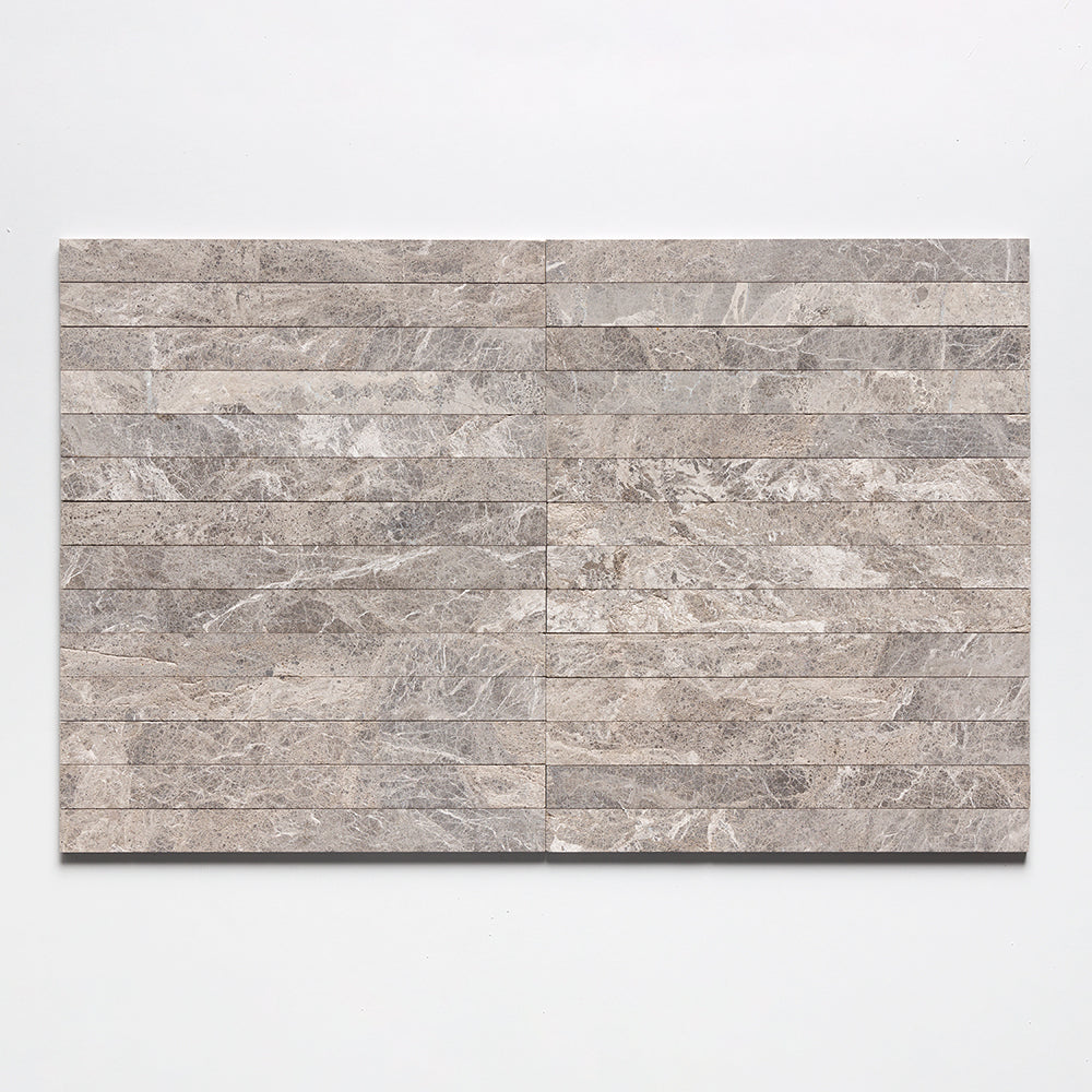 Maroon Di Notte Fine Textured Plank Marble Tiles 1 9/16x18 Marble Fine Textured 4x24 Tiles — 1