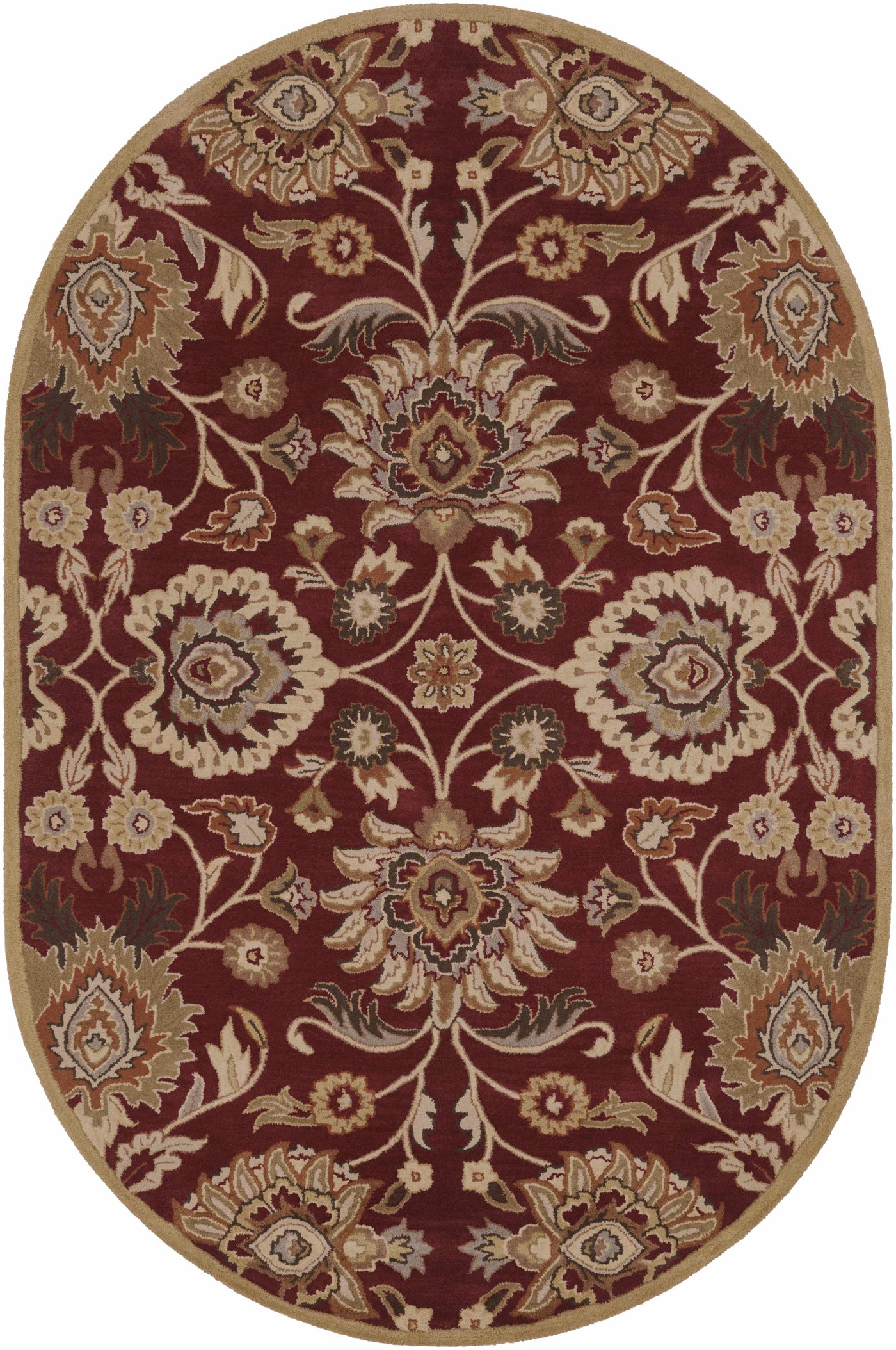 Conesus Red 1061 Hand Tufted Wool Rug by Boutique Rugs