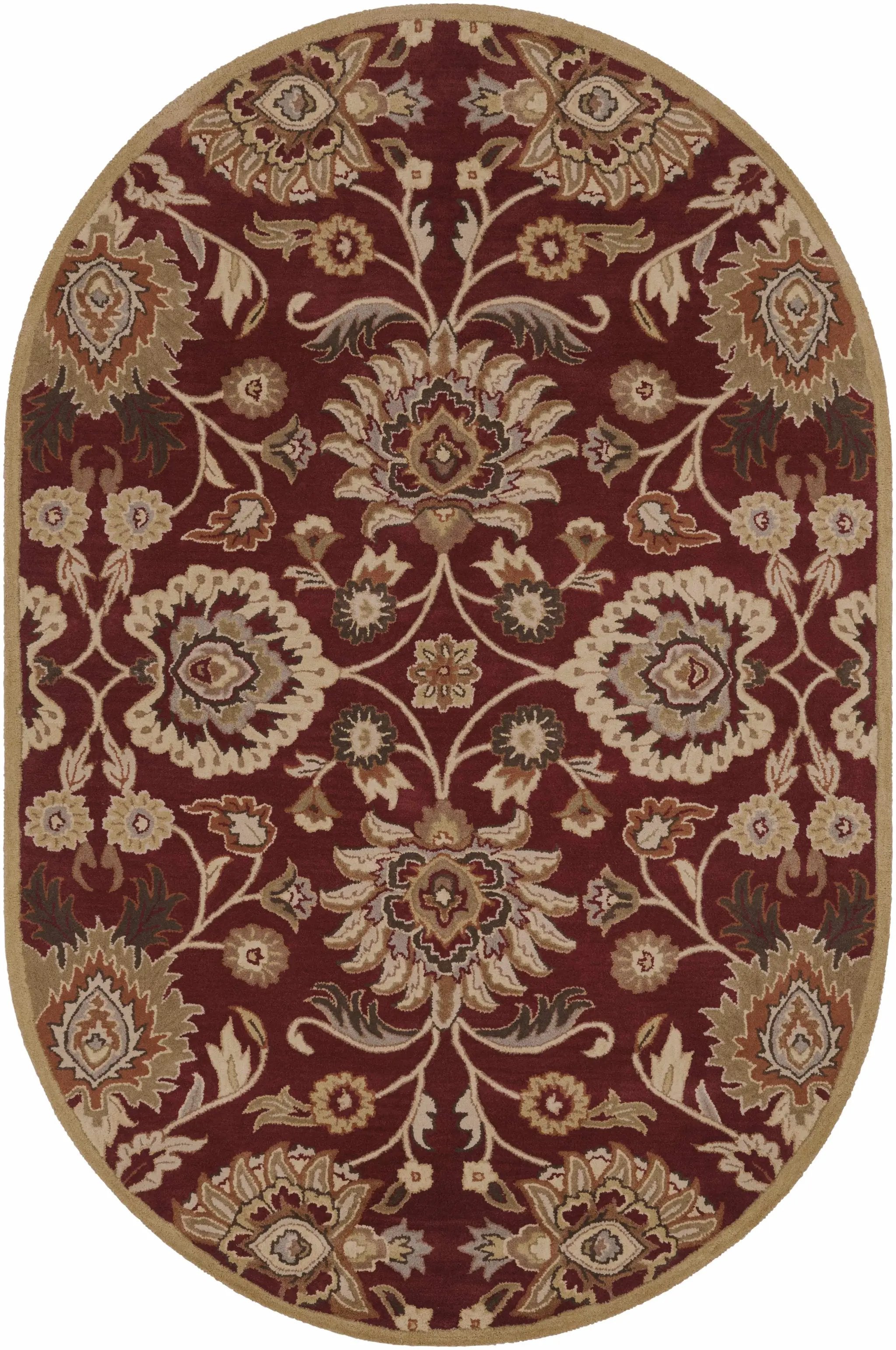 Conesus Red 1061 Hand Tufted Wool Rug by Boutique Rugs