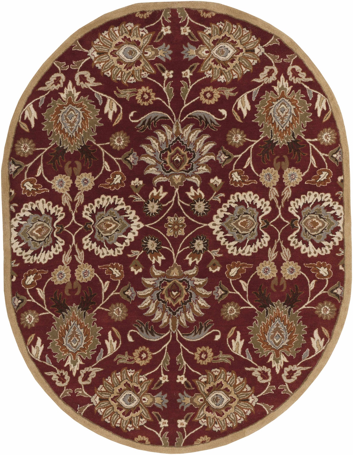 Conesus Red 1061 Hand Tufted Wool Rug by Boutique Rugs