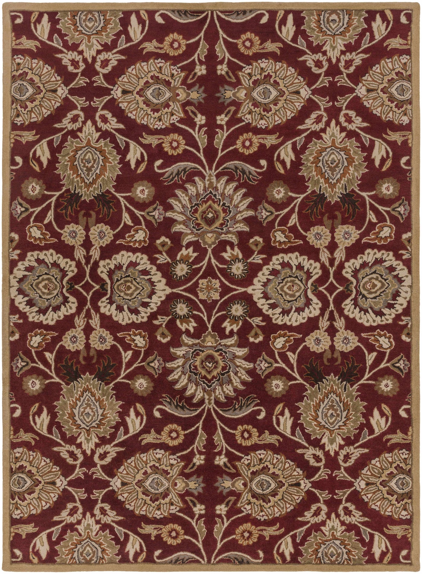Conesus Red 1061 Hand Tufted Wool Rug by Boutique Rugs