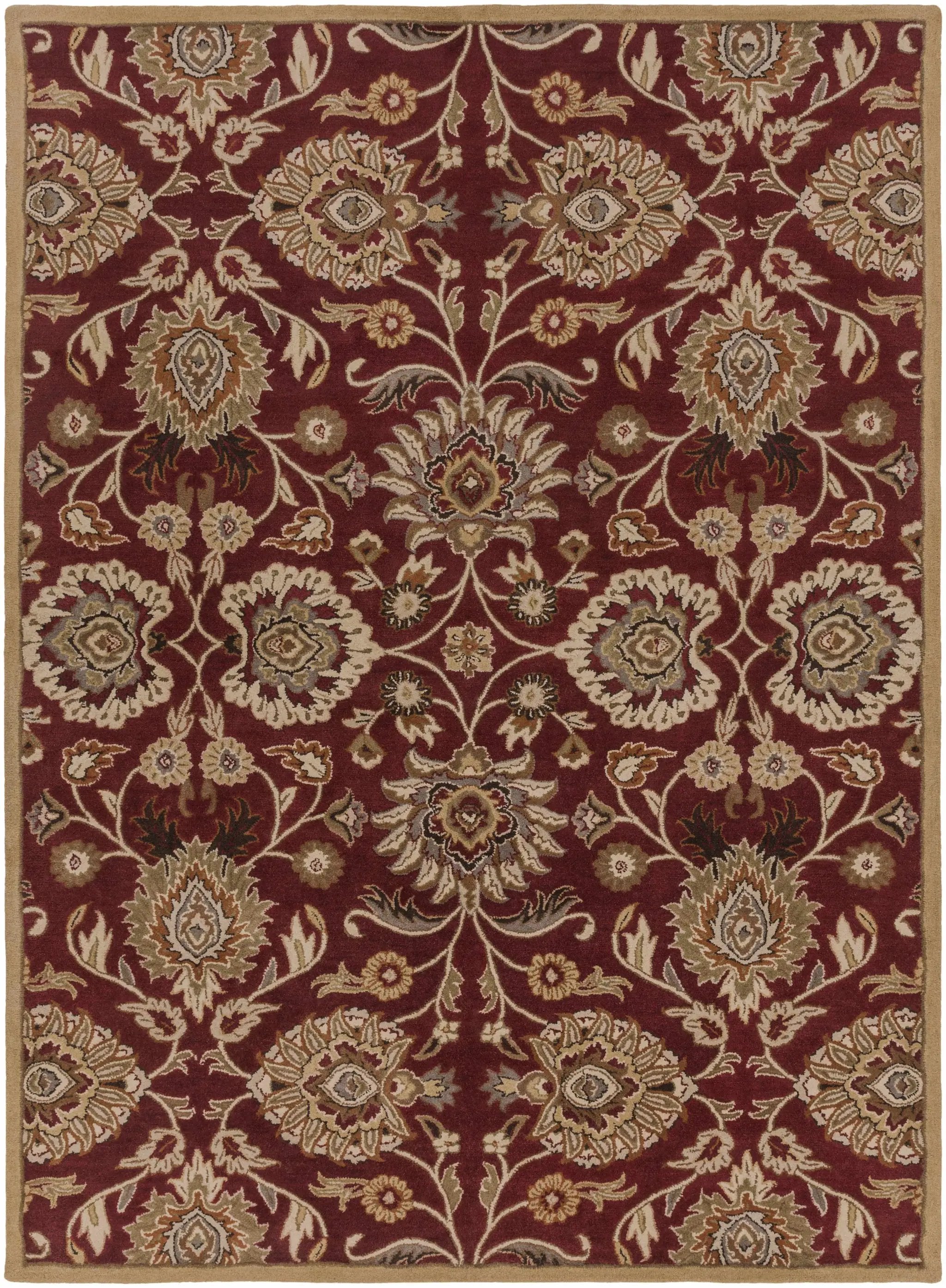 Conesus Red 1061 Hand Tufted Wool Rug by Boutique Rugs