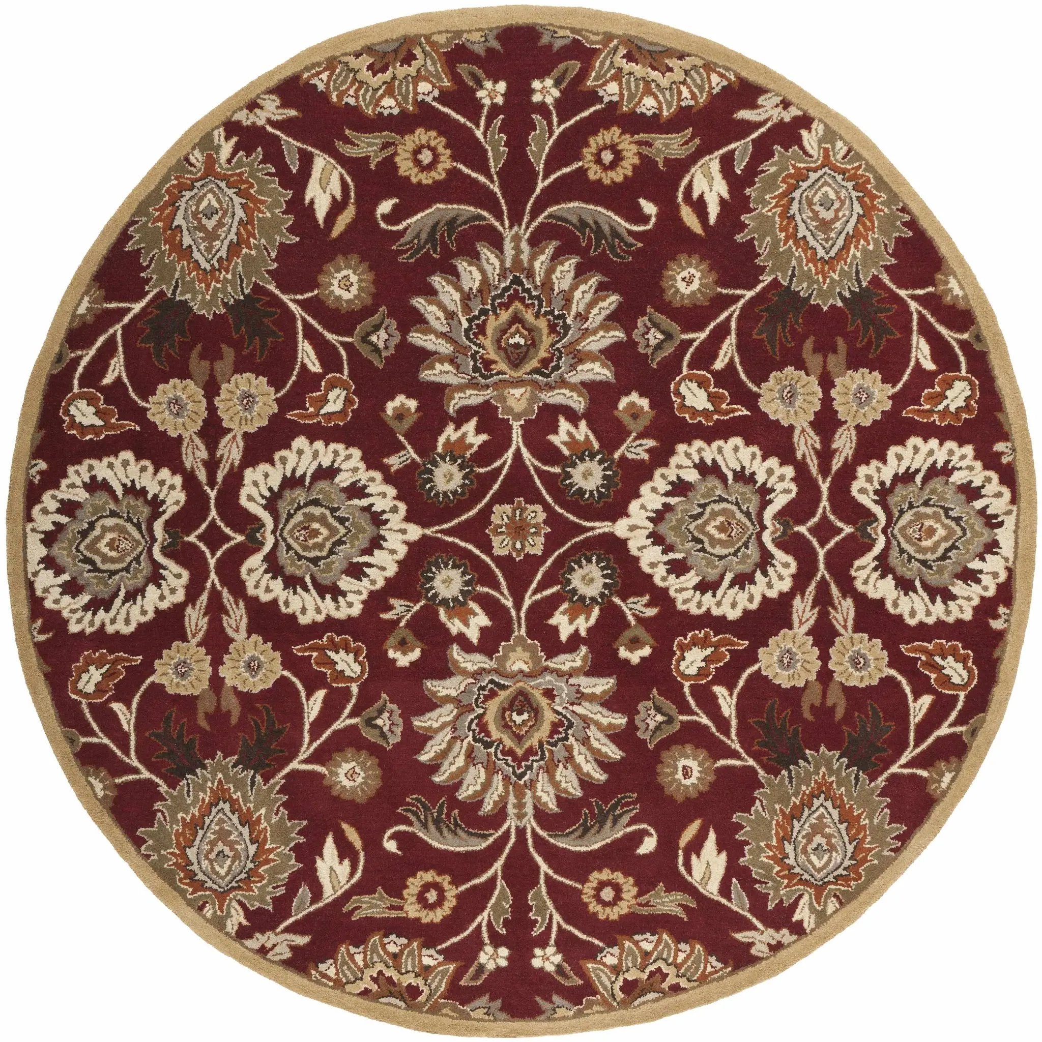 Conesus Red 1061 Hand Tufted Wool Rug by Boutique Rugs
